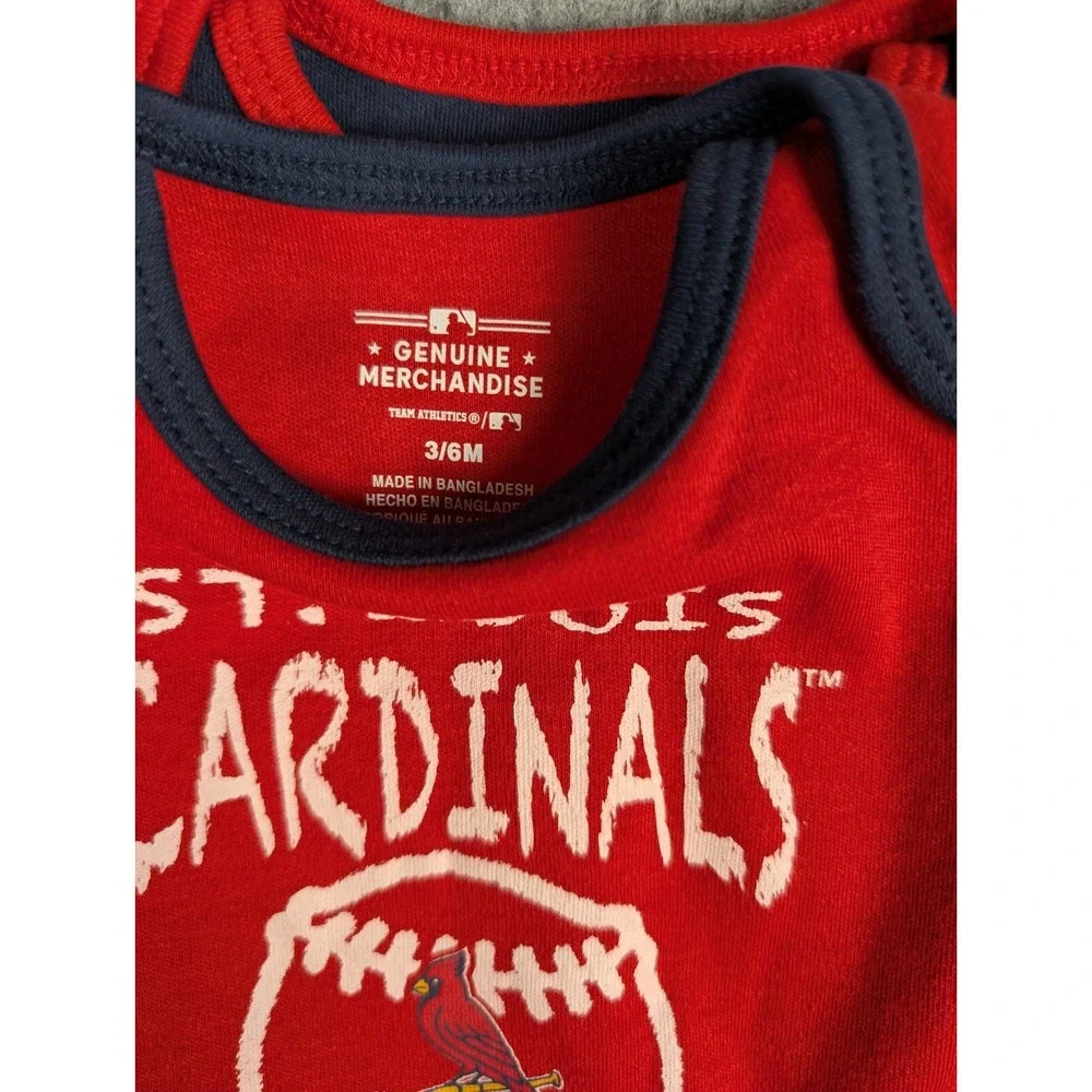 St. Louis Cardinals | Multi-Color | Infant‎ Boys | 3-Pack Bodysuits | 3-6M